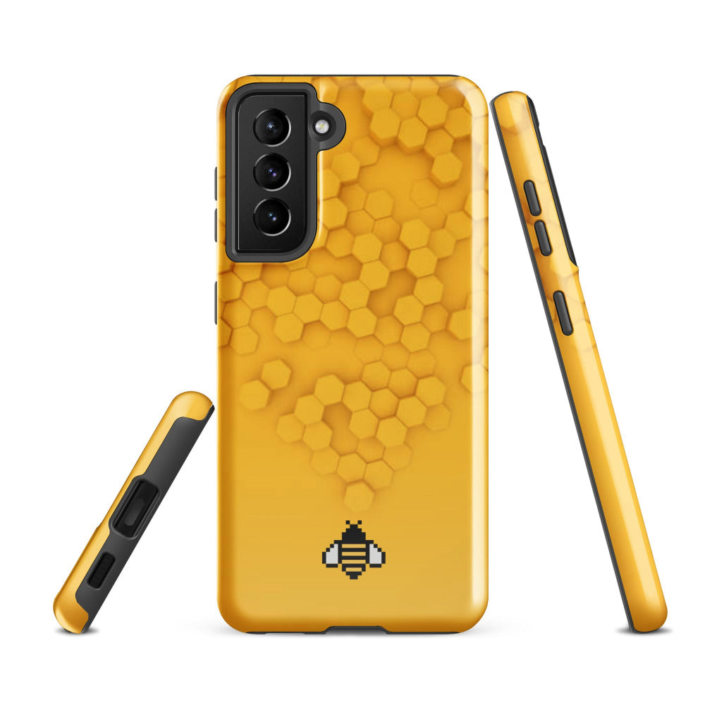 Honeycomb Tough Case for Samsung Galaxy S21 FE - Glossy Finish - https://ascensionemporium.net